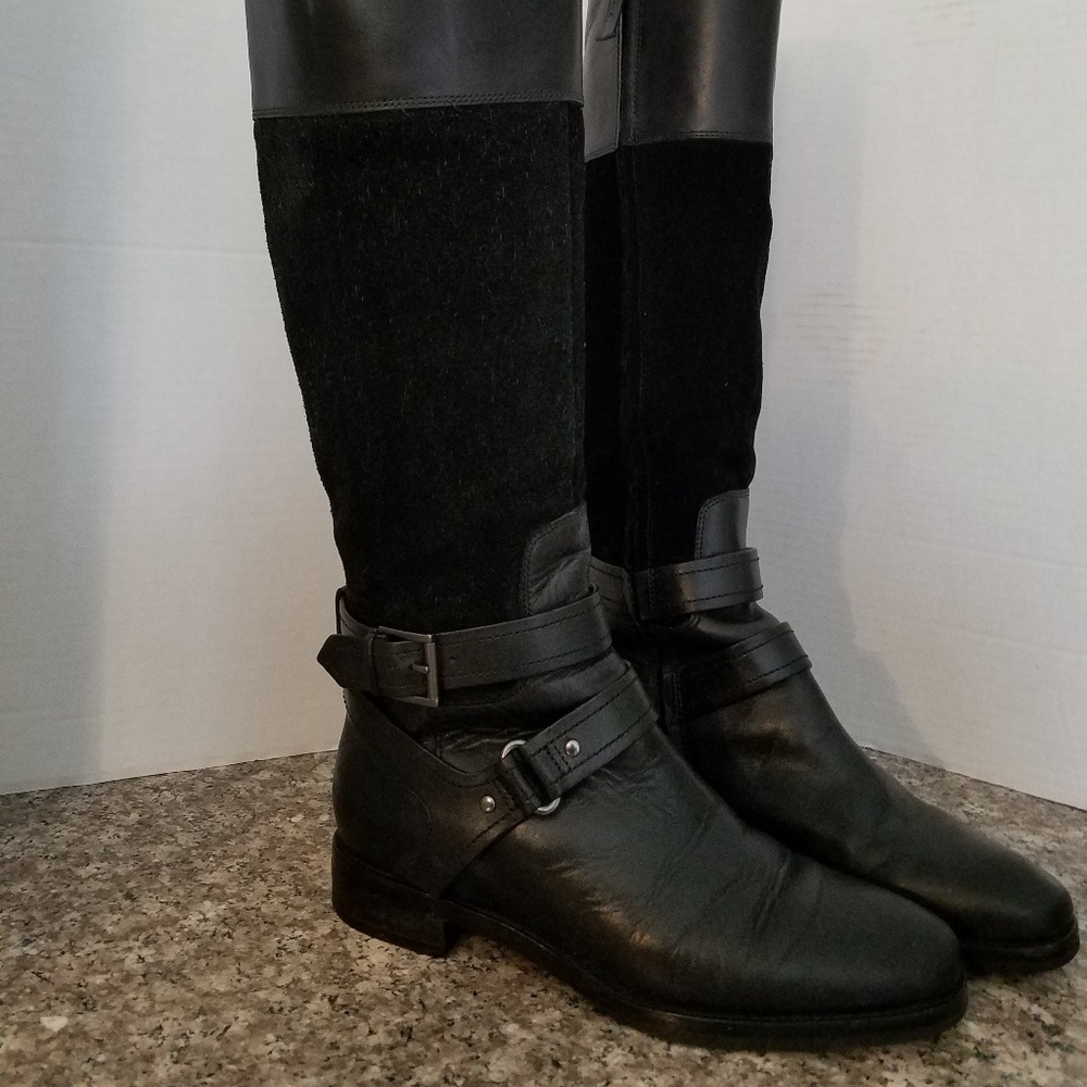 Joan&David, Dazadarah,Sz. 6.5, blk.Leather boot